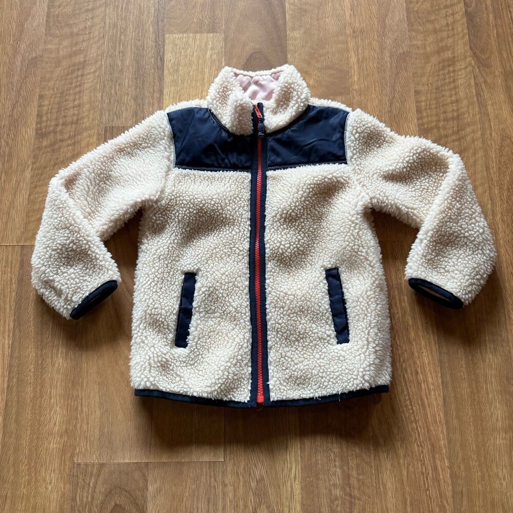 CREWCUTS Sherpa zip up cozy jacket